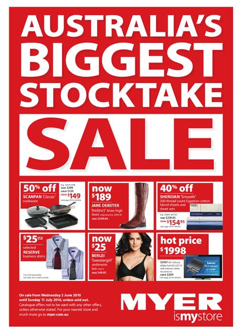 myers bags sale|myer stocktake sale catalogue.